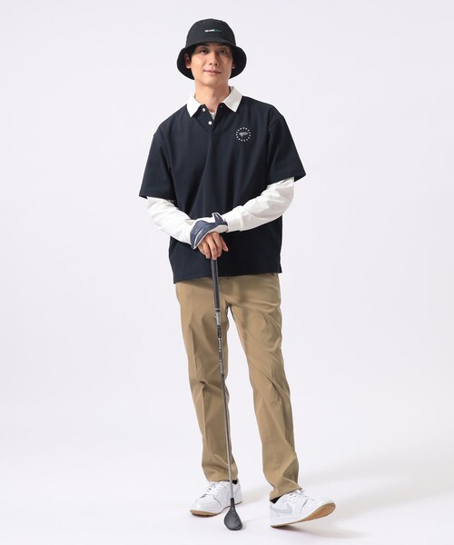 ポロシャツ ORANGE LABEL / ハイストレッチ クレリックポロシャツ（UVカット・吸水速乾） メンズの画像