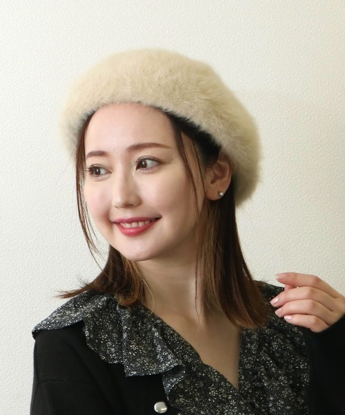 「Per sist ence」 ベレー帽 FREE ブラック レディース_画像4