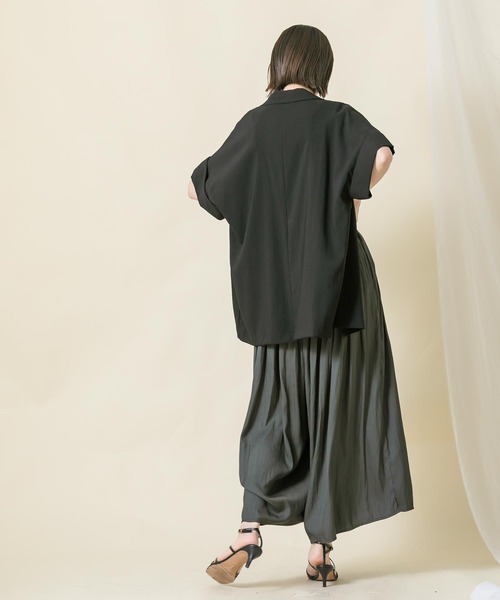 「Gready Brilliant」 「ACUTA」イージーパンツ FREE チャコールグレー レディース_画像4