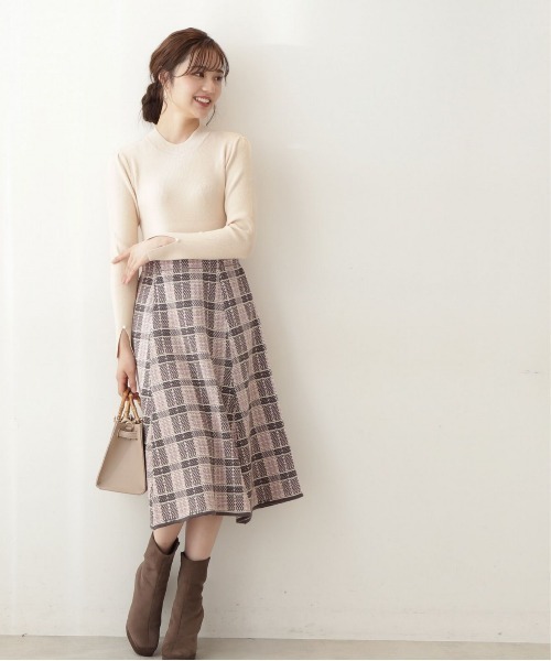 「PROPORTION BODY DRESSING」 長袖ワンピース SMALL グレー レディース_画像2