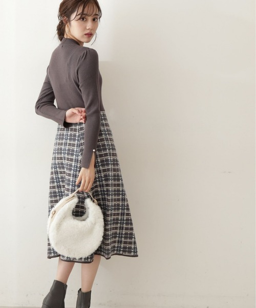 「PROPORTION BODY DRESSING」 長袖ワンピース SMALL グレー レディース_画像7