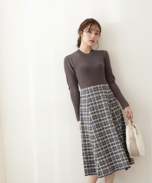 「PROPORTION BODY DRESSING」 長袖ワンピース SMALL グレー レディース_画像8