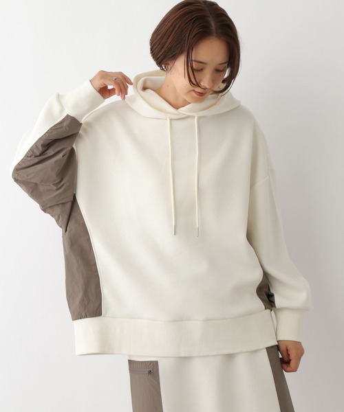 「LEPSIM」 プルオーバーパーカー FREE チャコールグレー レディース_画像2