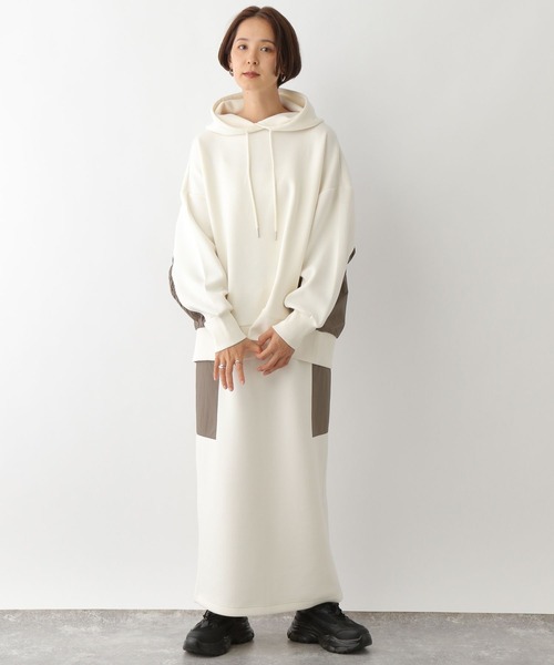 「LEPSIM」 プルオーバーパーカー FREE チャコールグレー レディース_画像5