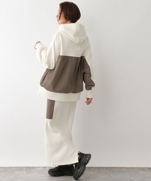 「LEPSIM」 プルオーバーパーカー FREE チャコールグレー レディース_画像7