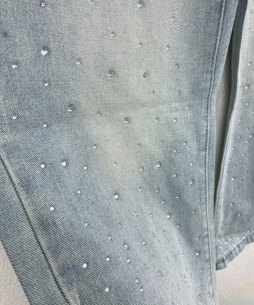 「LADY LIKE」 デニムパンツ S サックスブルー レディース_画像9