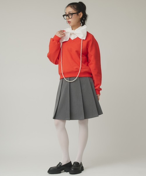 Narcissus（ナルシス） トレーナー スウェット Vネックバルーン