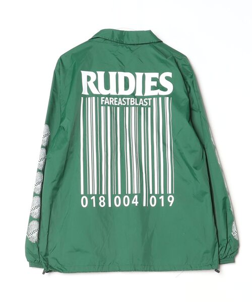 「RUDIE'S」 コーチジャケット L グリーン メンズ_画像2
