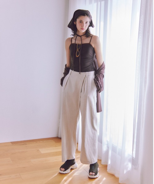 「emmi」 パンツ 1 ライトベージュ レディースの画像