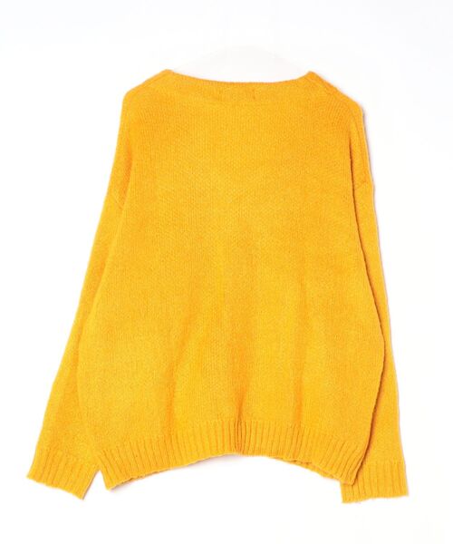 「VIBGYOR」 ニットカーディガン MEDIUM マスタード レディース_画像2