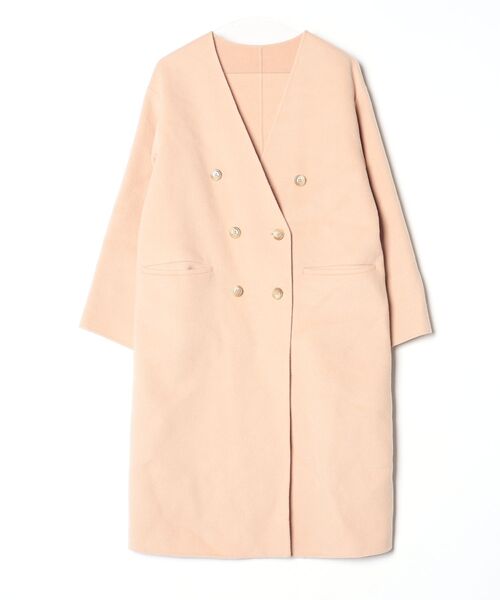 【美品】Spick & Span ノーカラートレンチコート 36 ベージュ Spick＆Span（スピック アンド スパン） 「Spick & Span」 ノーカラー