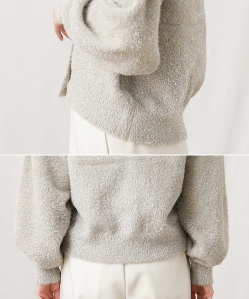 「Acuta」 ニットカーディガン FREE ベージュ レディース_画像4