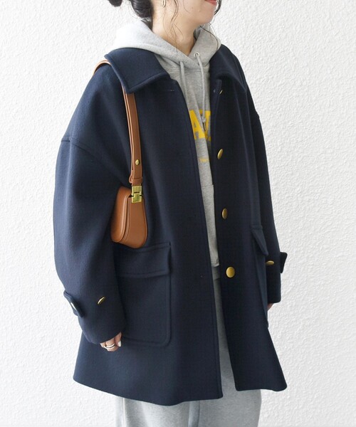 SHIPS any 「SHIPS any」 ステンカラーコート ONE SIZE ネイビー
