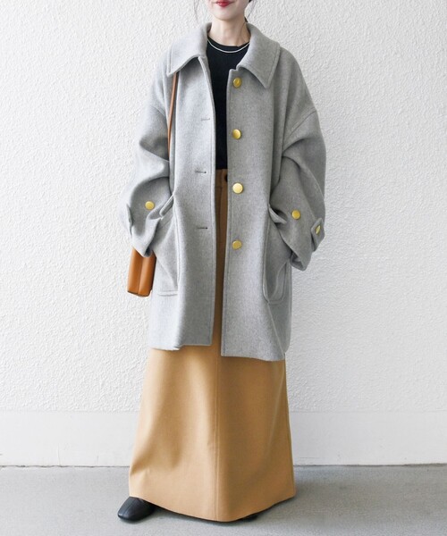 SHIPS any 「SHIPS any」 ステンカラーコート ONE SIZE ネイビー