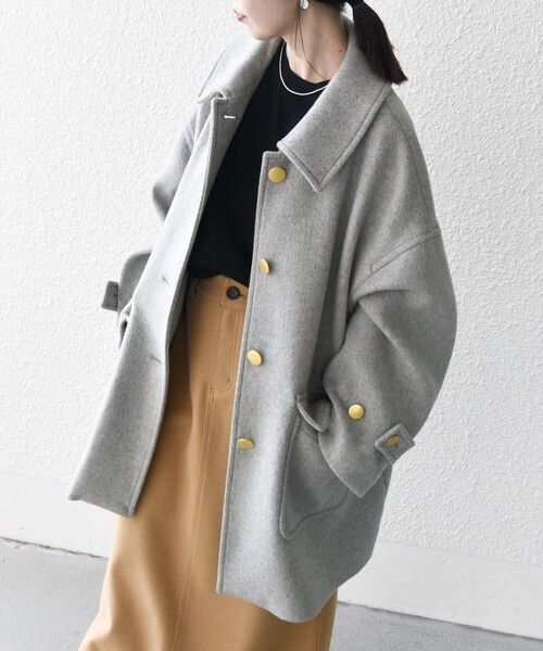 SHIPS any 「SHIPS any」 ステンカラーコート ONE SIZE ネイビー