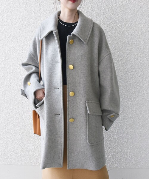 SHIPS any 「SHIPS any」 ステンカラーコート ONE SIZE ネイビー