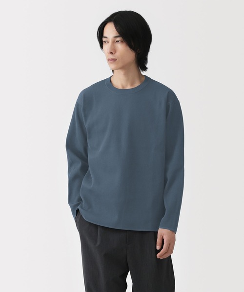 無印良品（MUJI） セーター ニット 紳士 乾きやすい洗えるリブ編み長袖