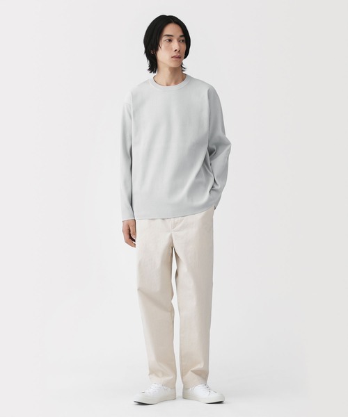 無印良品（MUJI） セーター ニット 紳士 乾きやすい洗えるリブ編み長袖