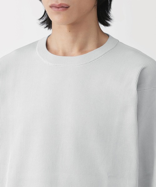 無印良品（MUJI） セーター ニット 紳士 乾きやすい洗えるリブ編み長袖
