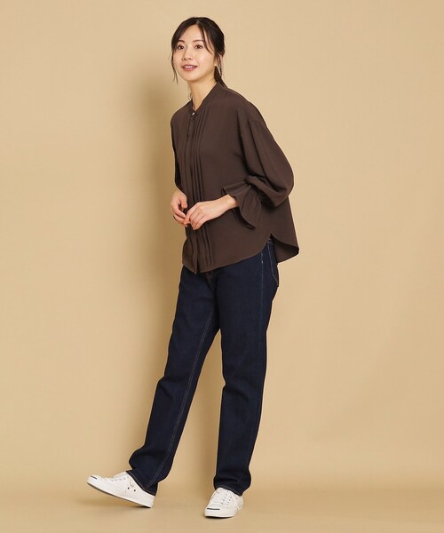 「Dessin」 長袖ブラウス 03 ブラウン系その他 レディース_画像5