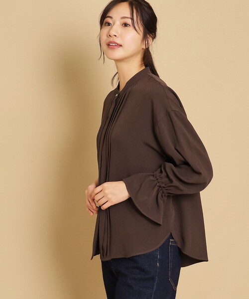 「Dessin」 長袖ブラウス 03 ブラウン系その他 レディース_画像6