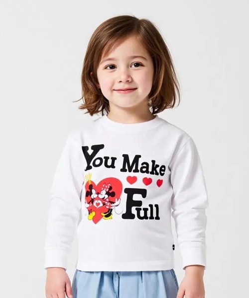Disney（ディズニー） tシャツ WEB限定 ハートキャラクターロンT 1246K