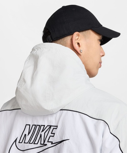ナイキNIKE フード付きナイロンジャケット 新品未使用 送料無料』NIKE 00s フード付中綿ナイロンジャケット ライナーフリース