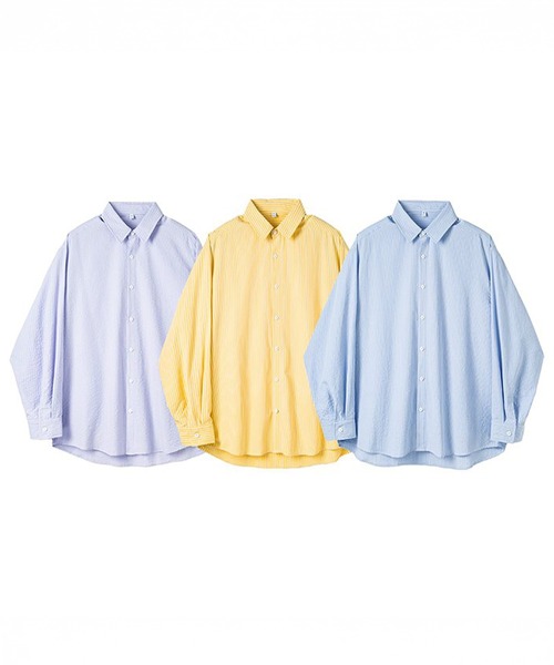 「CORPUS TOKYO」 長袖シャツ 1 イエロー メンズ_画像3