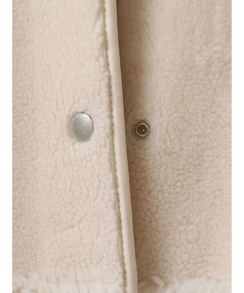 「enchainement」 ノーカラーコート フリー チャコールグレー レディース_画像3