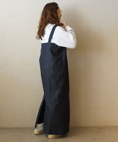 「JOURNAL STANDARD LUXE」 サロペットスカート FREE ネイビー レディース_3