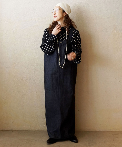 「JOURNAL STANDARD LUXE」 サロペットスカート FREE ネイビー レディース_7