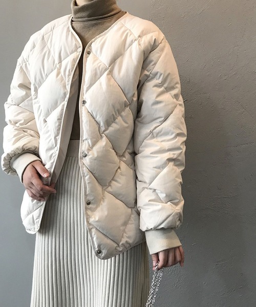 「meJane」 ノーカラージャケット FREE ブラウン レディース_画像2