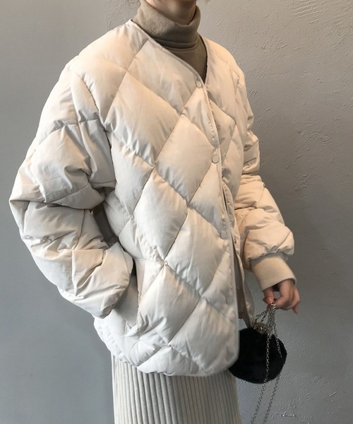 「meJane」 ノーカラージャケット FREE ブラウン レディース_画像4