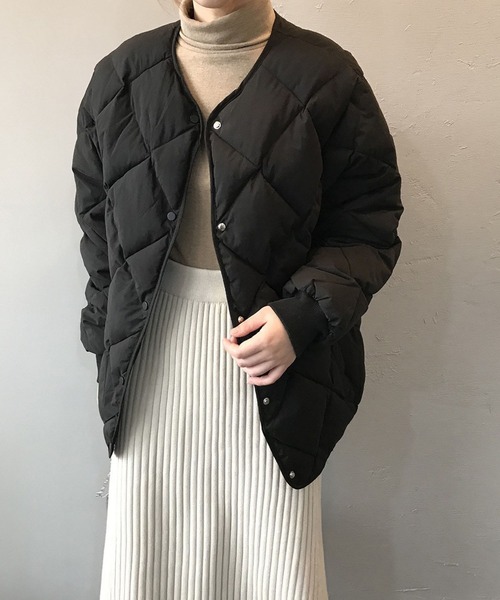 「meJane」 ノーカラージャケット FREE ブラウン レディース_画像6