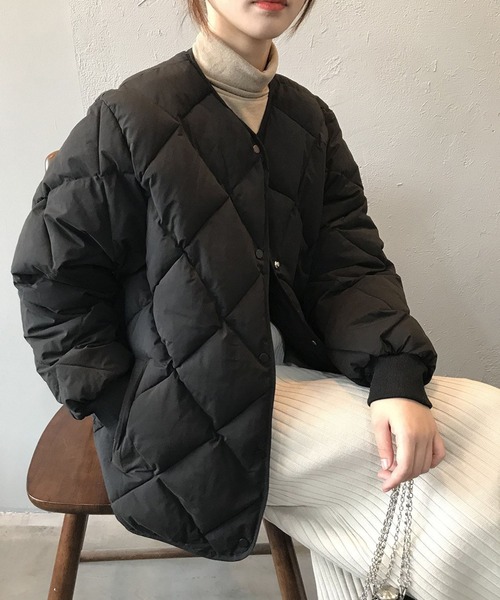 「meJane」 ノーカラージャケット FREE ブラウン レディース_画像7