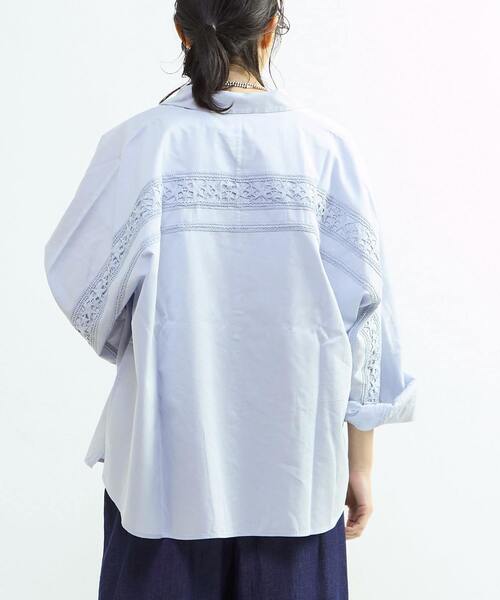 CONVERSE TOKYO ブラウス シャツ STAR LACE OVERSIZED SHIRT