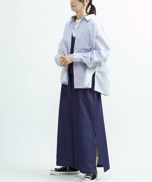 CONVERSE TOKYO ブラウス シャツ STAR LACE OVERSIZED SHIRT
