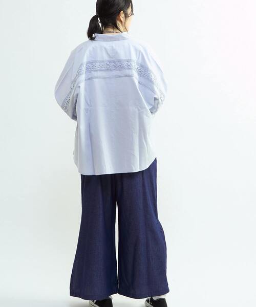 CONVERSE TOKYO ブラウス シャツ STAR LACE OVERSIZED SHIRT