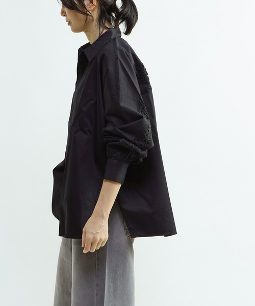 CONVERSE TOKYO ブラウス シャツ STAR LACE OVERSIZED SHIRT