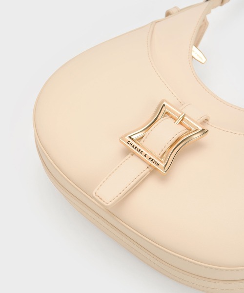 「CHARLES \u0026 KEITH」 2WAYバッグ M ベージュ レディースの画像