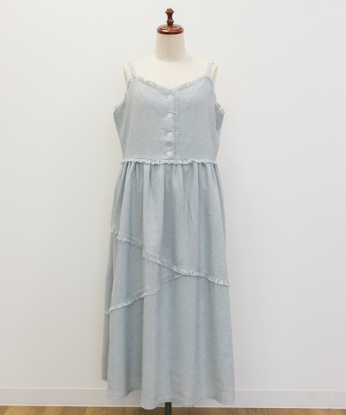 「CLETTE」 サロペットスカート 3L ラベンダー レディース_画像5