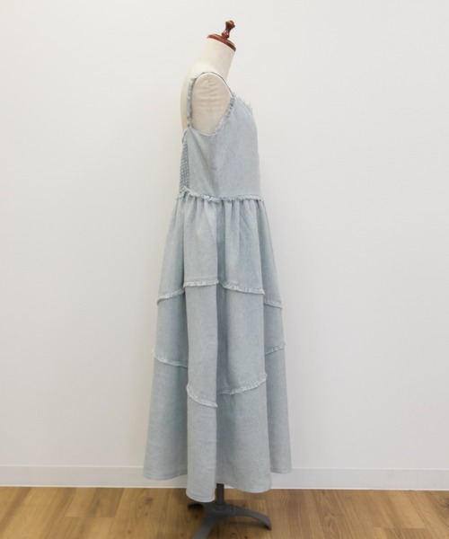 「CLETTE」 サロペットスカート 3L ラベンダー レディース_画像6