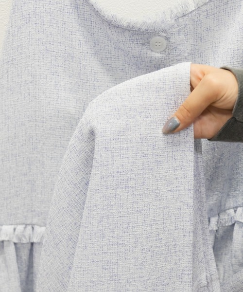 「CLETTE」 サロペットスカート 3L ラベンダー レディース_画像9
