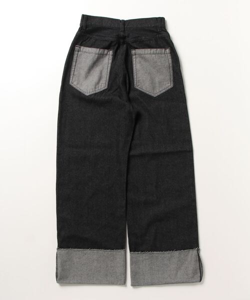 「shesame」 デニムパンツ LARGE インディゴブルー レディース_画像4