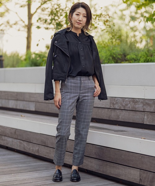 「BANANA REPUBLIC FACTORY STORE」 ライダースジャケット M ブラウン レディース_画像6