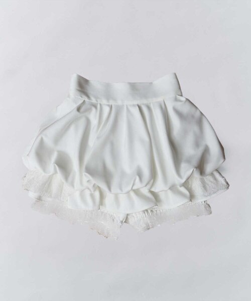 Belle Charme スカート 「Belle Charme」Balloon Lace Mini Skirt