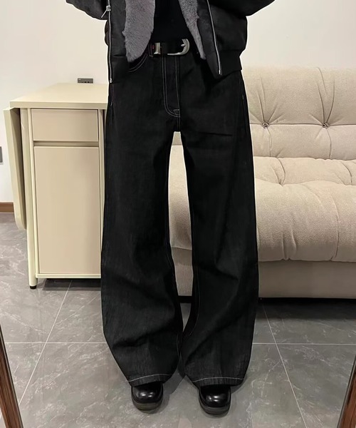 「Evo+Revo」 デニムパンツ L ブラック メンズ_画像9