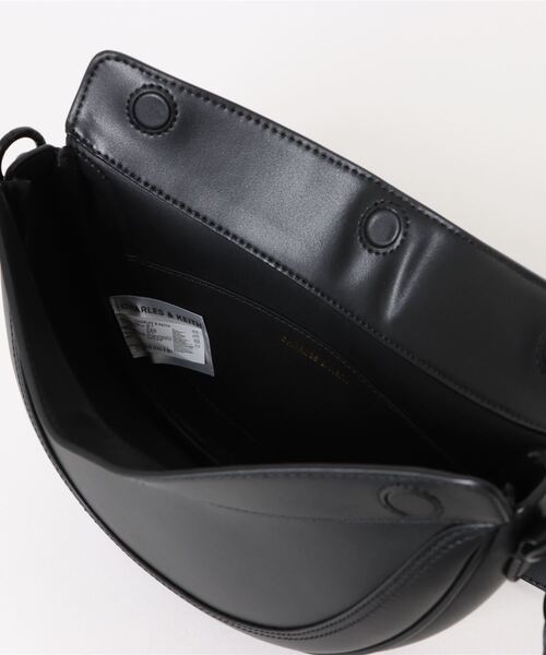 「CHARLES & KEITH」 ショルダーバッグ S ダークブラック レディース_画像3