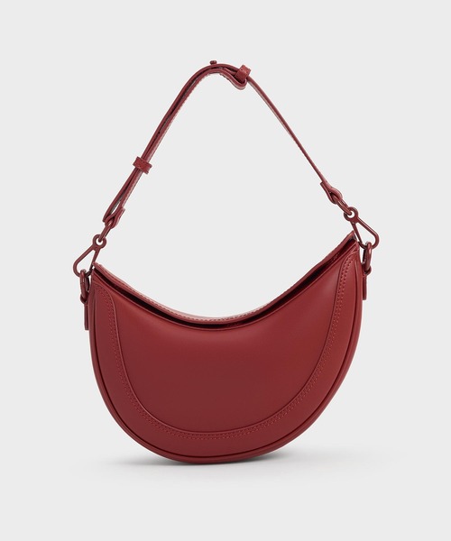 「CHARLES & KEITH」 ショルダーバッグ S ダークブラック レディース_画像9