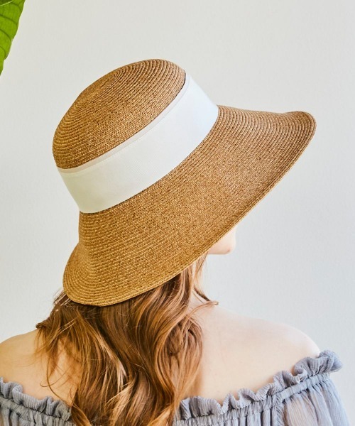 「Chapeau d' O」 ストローハット S(56cm) ブラック レディース_画像5